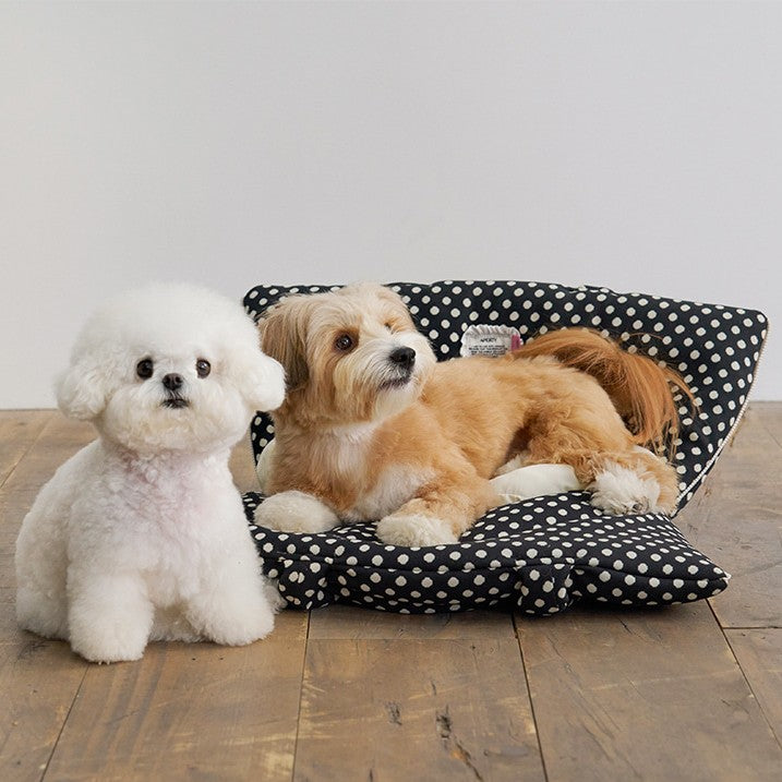 【予約】wide bag - dot black