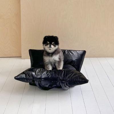 【予約】wide bag - glossy black