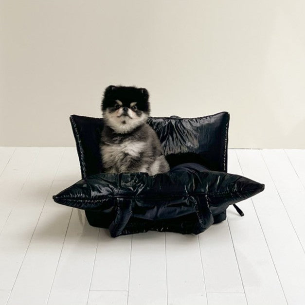 【予約】wide bag - glossy black