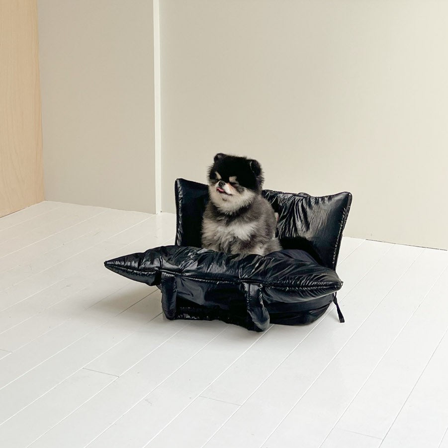 【予約】wide bag - glossy black