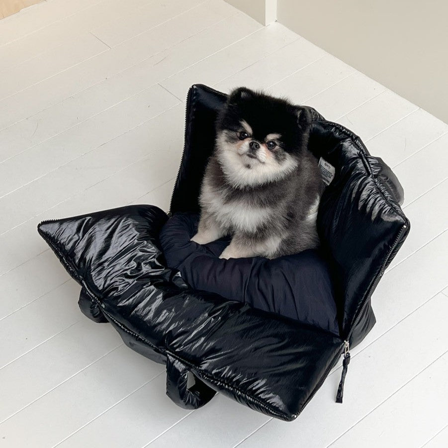 【予約】wide bag - glossy black
