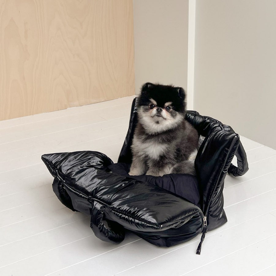 【予約】wide bag - glossy black