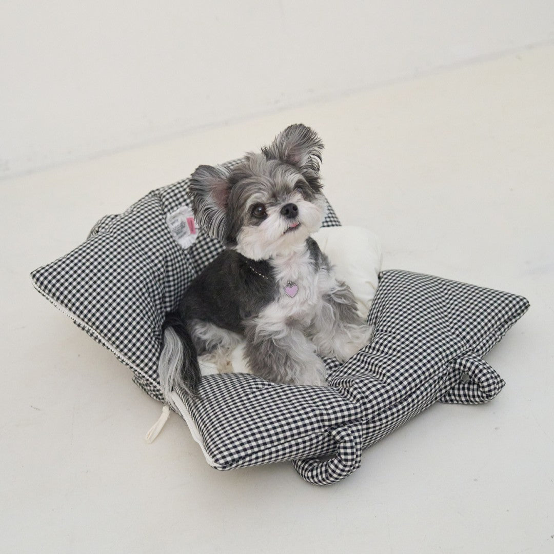 【予約】wide bag - plaid black