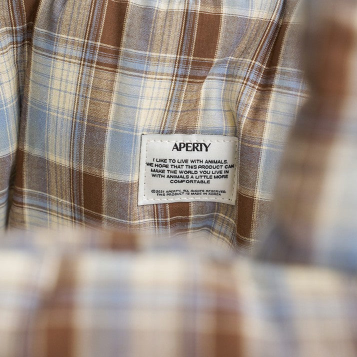 【予約】wide bag - tartan blue