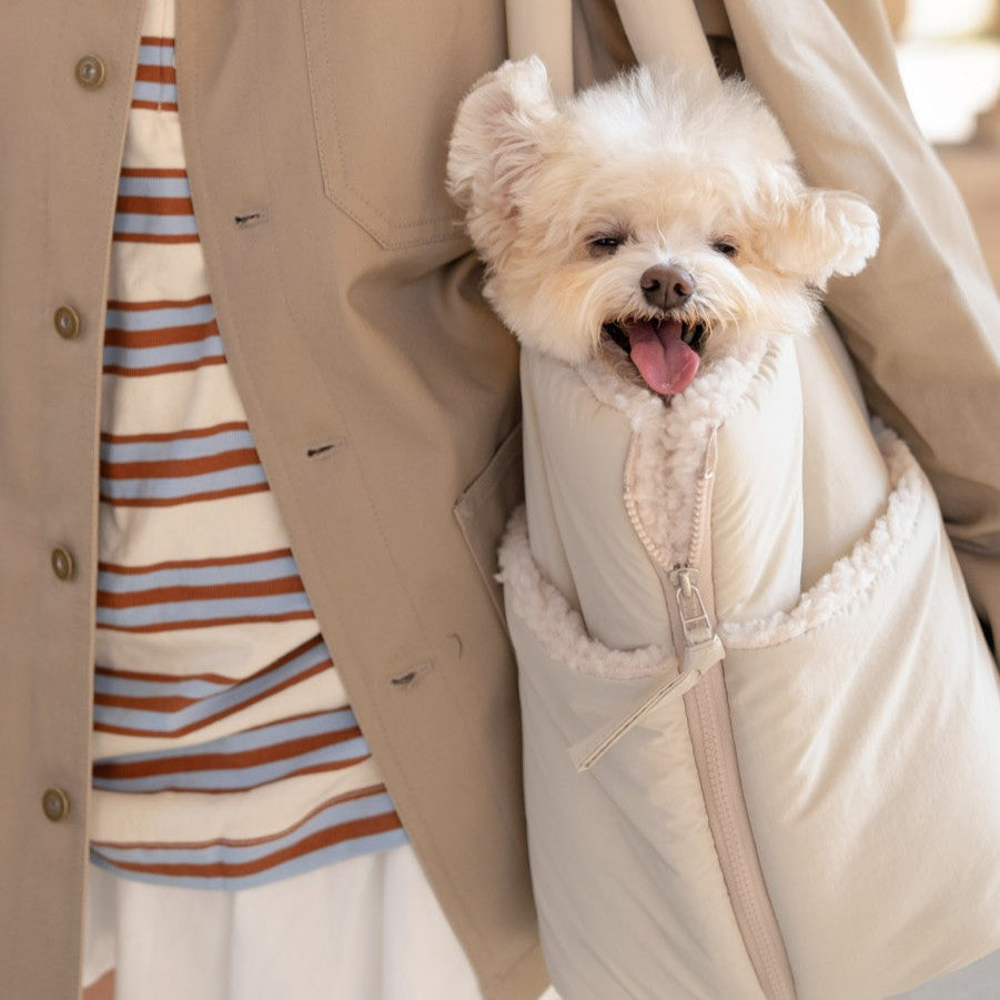 【予約】wide bag - teddy beige