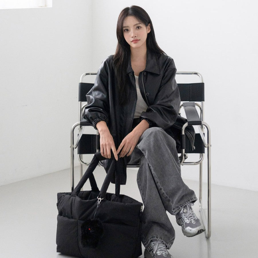 【予約】wide bag - black