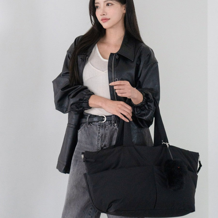 【予約】wide bag - black