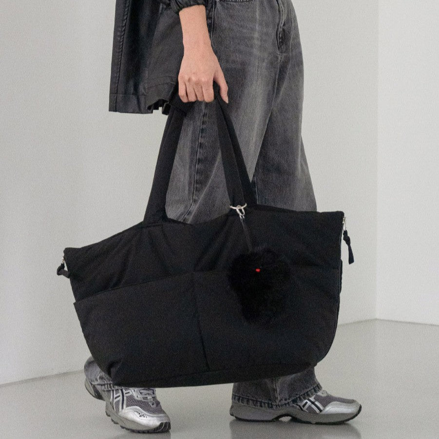 【予約】wide bag - black