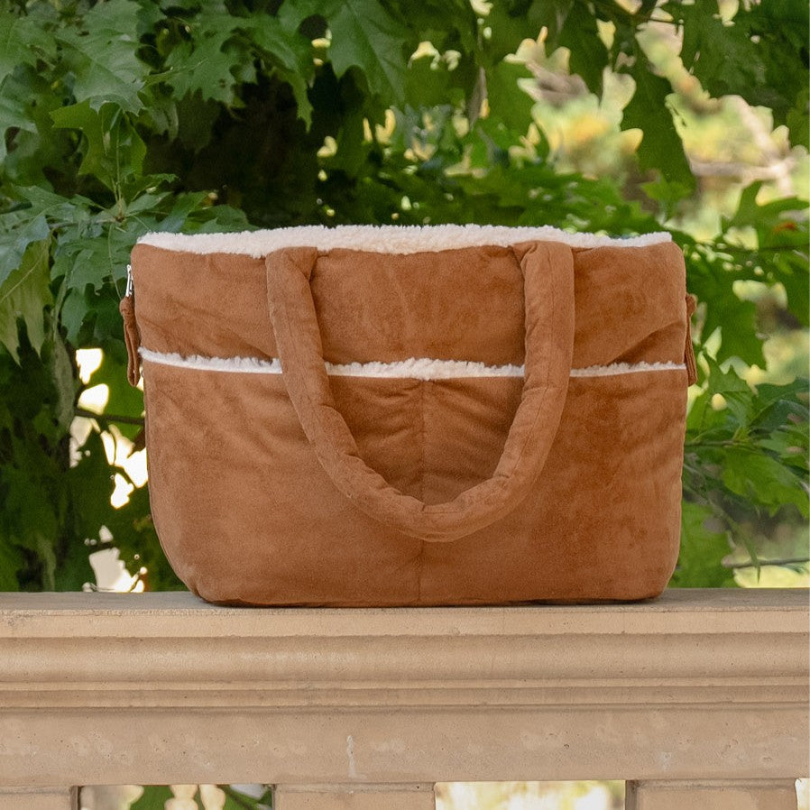 【予約】wide bag - teddy suede
