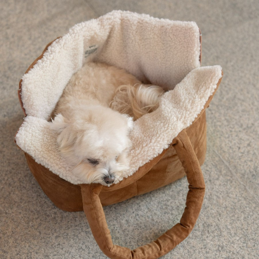 【予約】wide bag - teddy suede