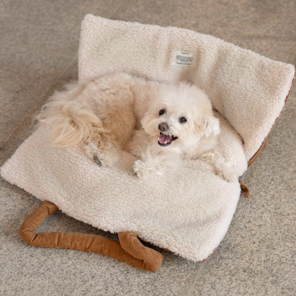 【予約】wide bag - teddy suede