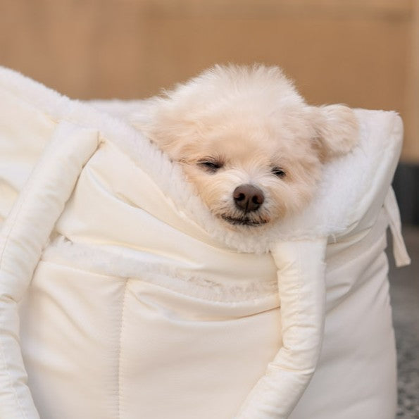 【予約】wide bag - teddy white
