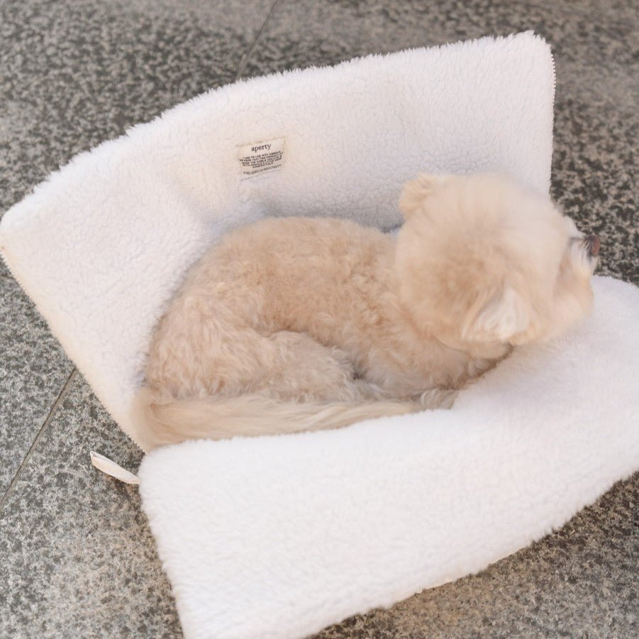 【予約】wide bag - teddy white
