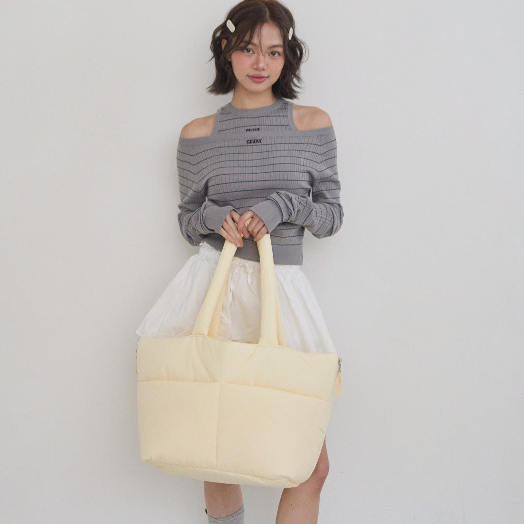 【予約】wide bag - yellow
