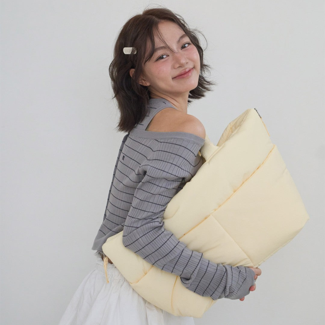 【予約】wide bag - yellow
