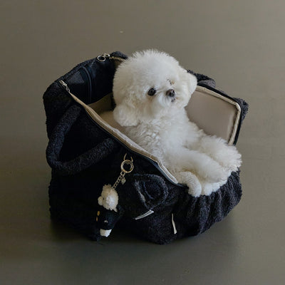 【一部即納】Mou Petbag Boucle edition|犬用キャリーバッグ