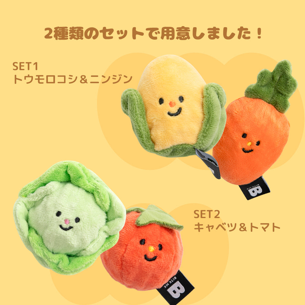 【予約】野菜畑ボールおもちゃ(2個セット)