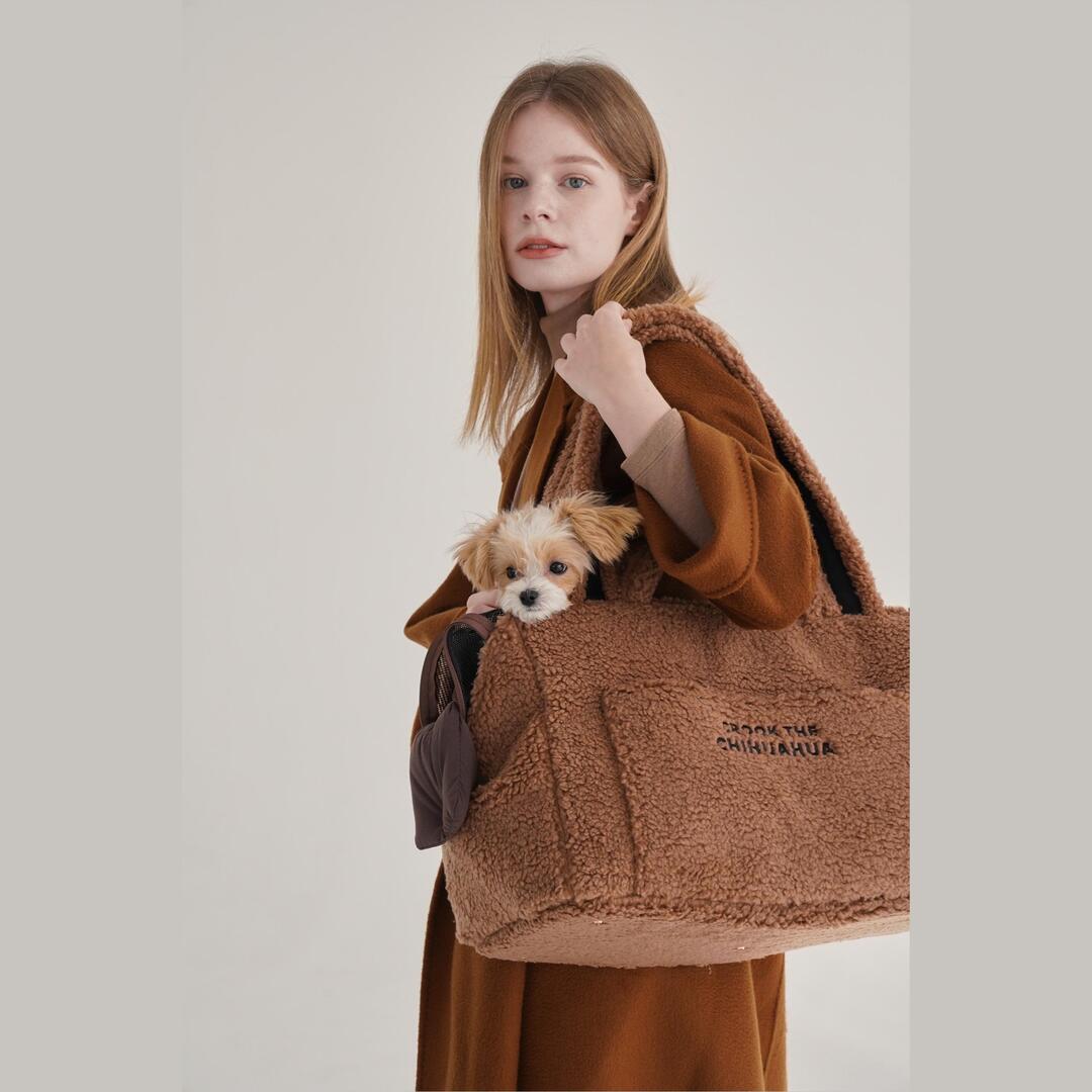 【予約】Teddy Shearing Boucle Bag(キャメル)