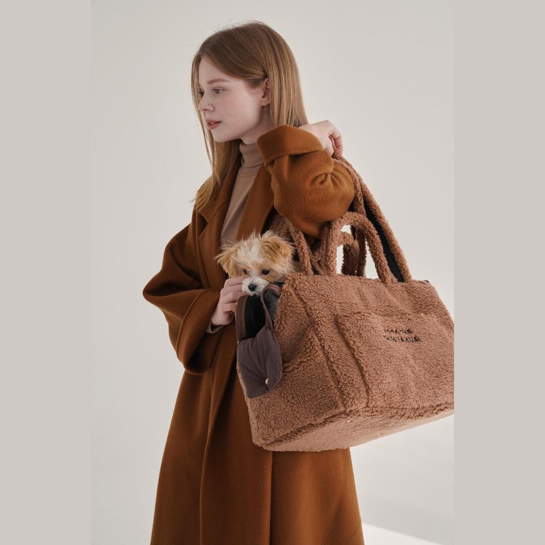 【予約】Teddy Shearing Boucle Bag(キャメル)