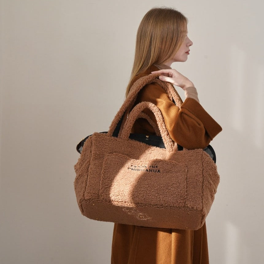 【予約】Teddy Shearing Boucle Bag(キャメル)