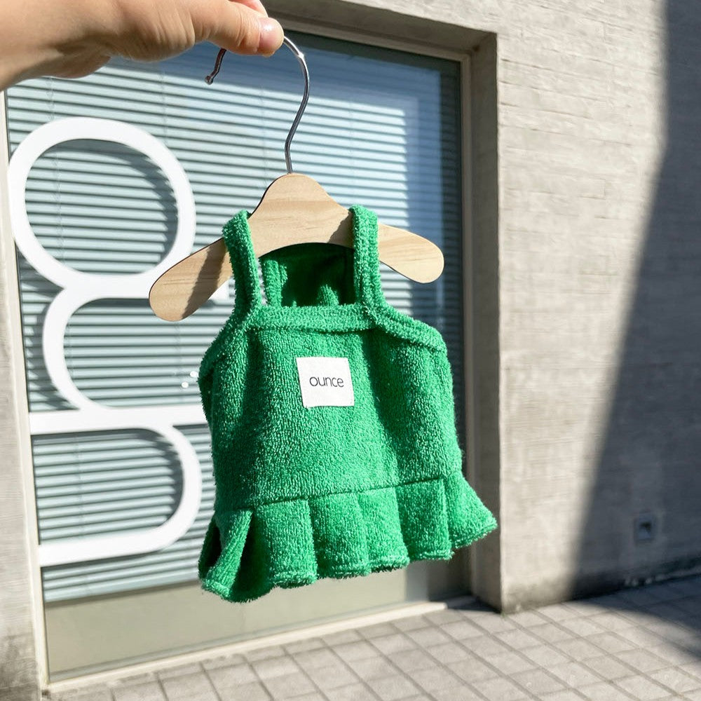 【予約】テリークロップフリルトップ