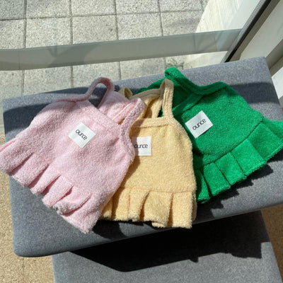 【予約】テリークロップフリルトップ