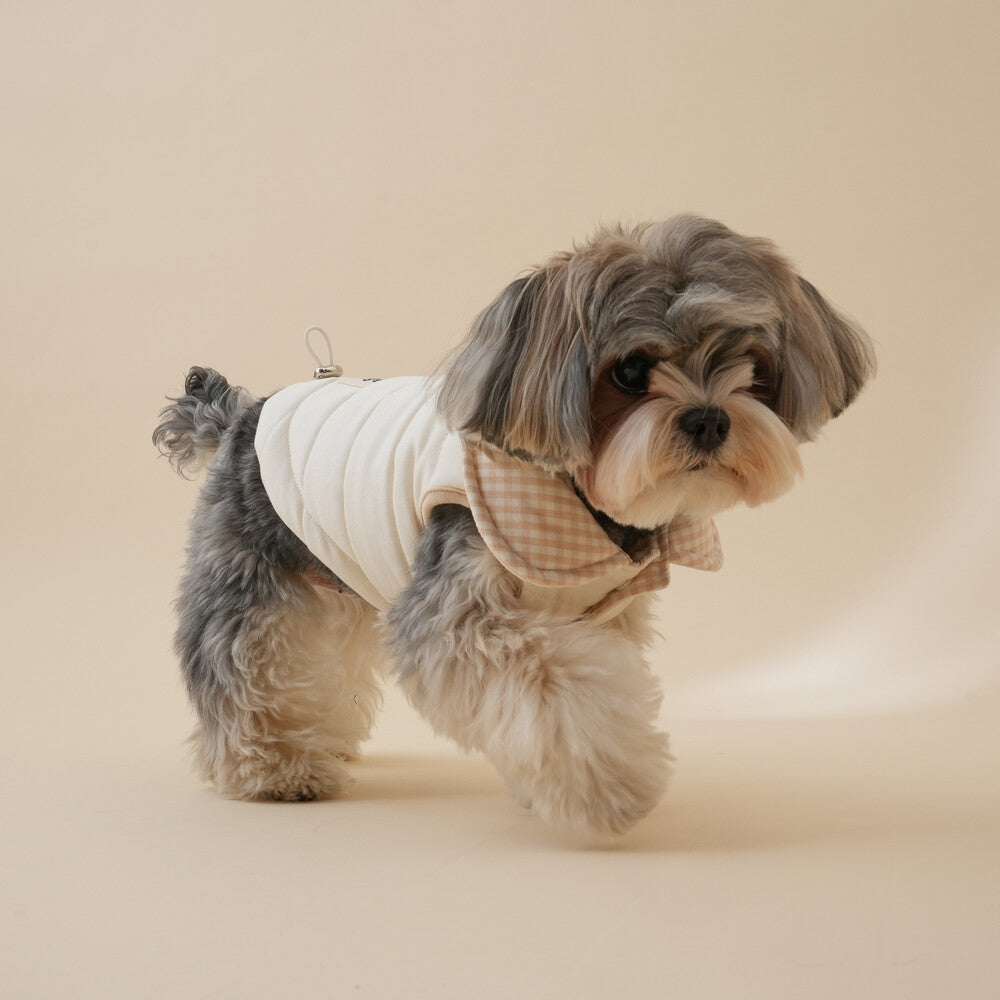 【予約】Organic Milk Padded Vest(ネーム刺繍可)