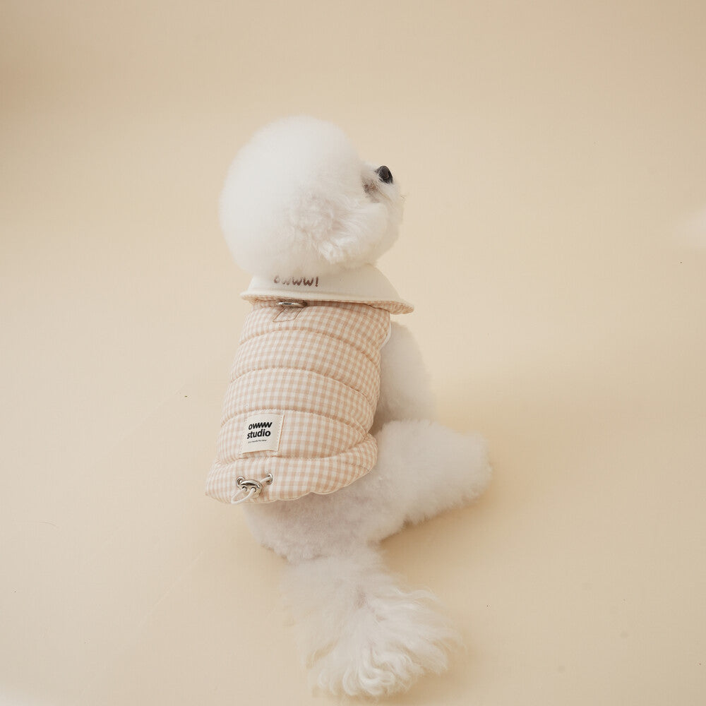 【予約】Organic Milk Padded Vest(ネーム刺繍可)