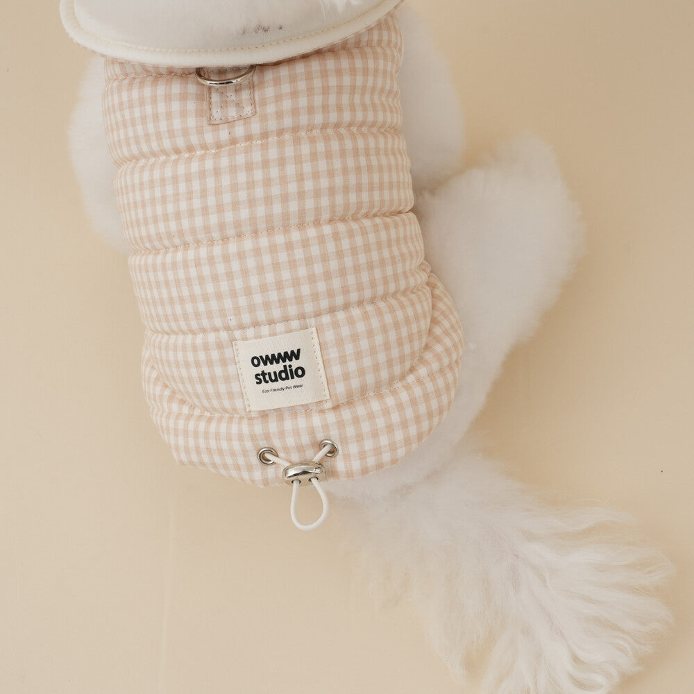 【予約】Organic Milk Padded Vest(ネーム刺繍可)