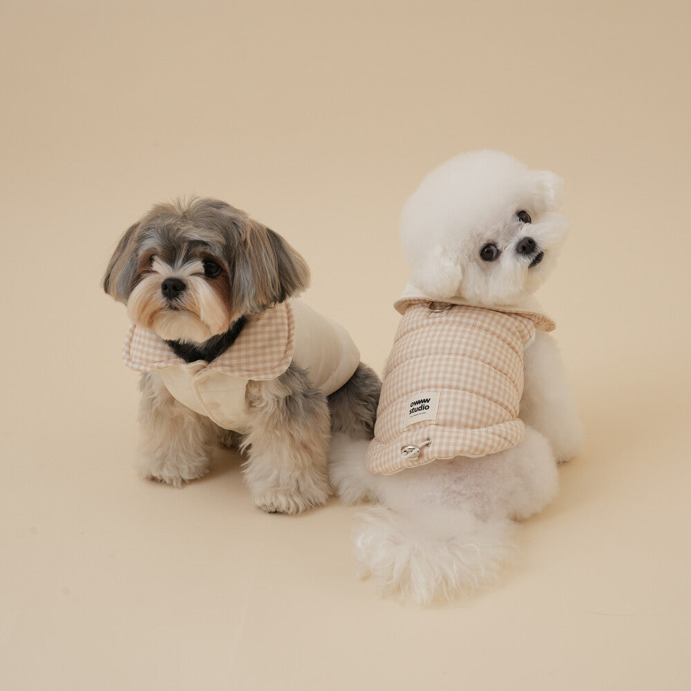 【予約】Organic Milk Padded Vest(ネーム刺繍可)