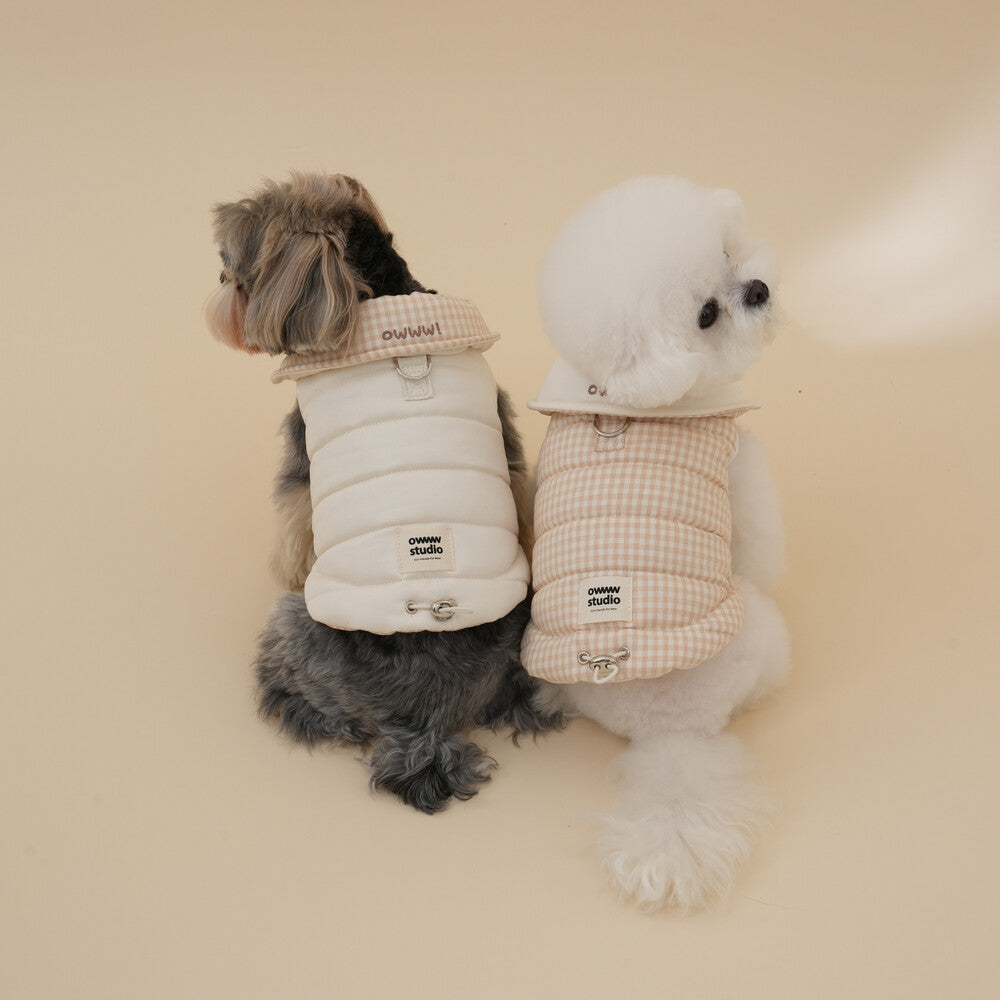 【予約】Organic Milk Padded Vest(ネーム刺繍可)