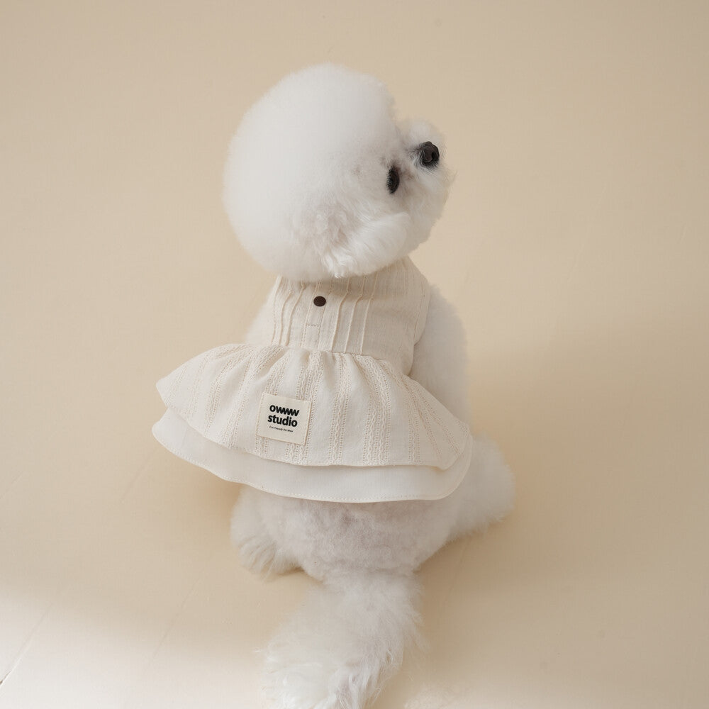 【予約】Organic Pintuck Dress