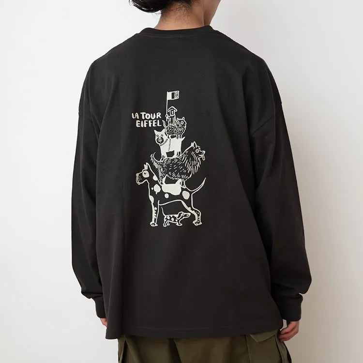 【予約】(ゆったり)EIFFEL LONG SLEEVE T-SHIRT