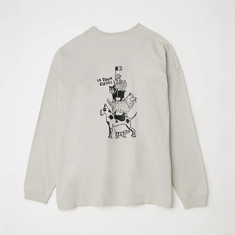 【予約】(ゆったり)EIFFEL LONG SLEEVE T-SHIRT