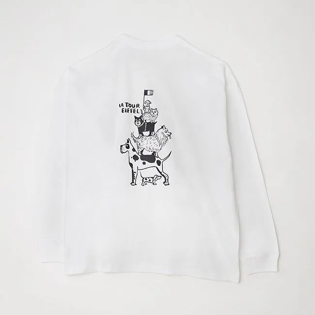 【予約】(ゆったり)EIFFEL LONG SLEEVE T-SHIRT