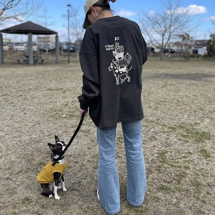 【予約】(ゆったり)EIFFEL LONG SLEEVE T-SHIRT