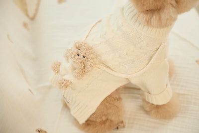 【予約】ポケット トイ ニット プルオーバー(アイボリー)