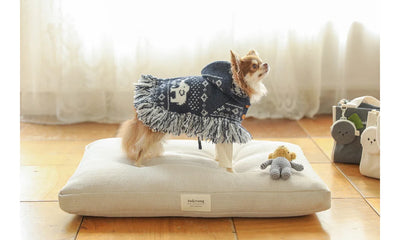 【予約】ポンチョ ニット コート(ネイビー)