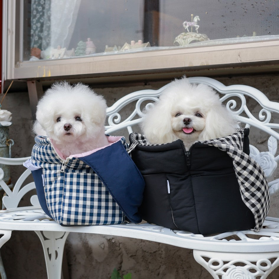 roroplan 10th cozy check needbag｜犬用キャリーバッグ・スリング