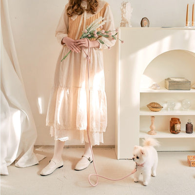 【即納】Rope leash classic - 1.8m(ピンク)