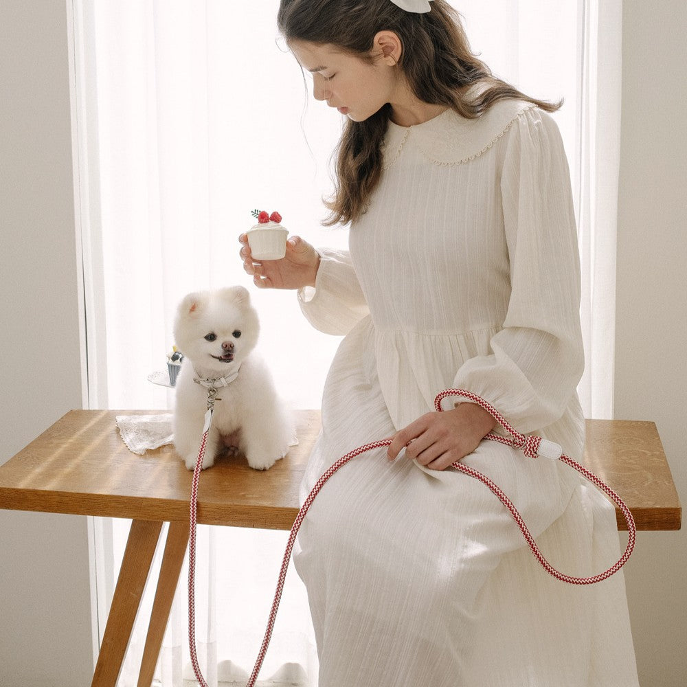 【予約】Rope collar(レッドベルベット)