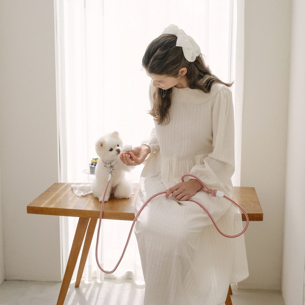 【予約】Rope collar(レッドベルベット)