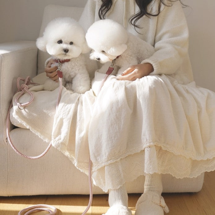 【予約】Rope collar(ビンテージローズ)