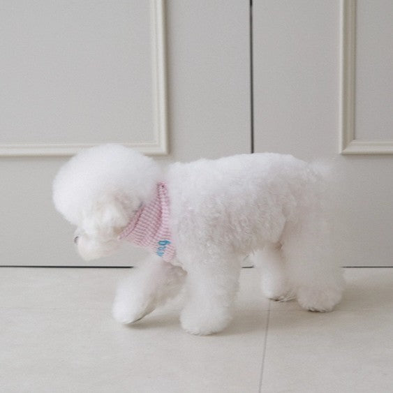 【予約】Checkpop Naming Scarf(ネーム刺繍可)