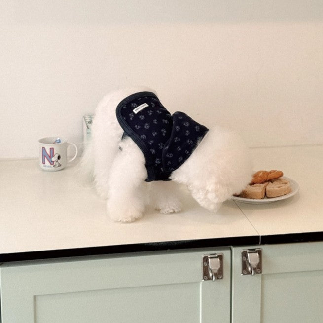 【予約】Floral Hooded Crop Poncho