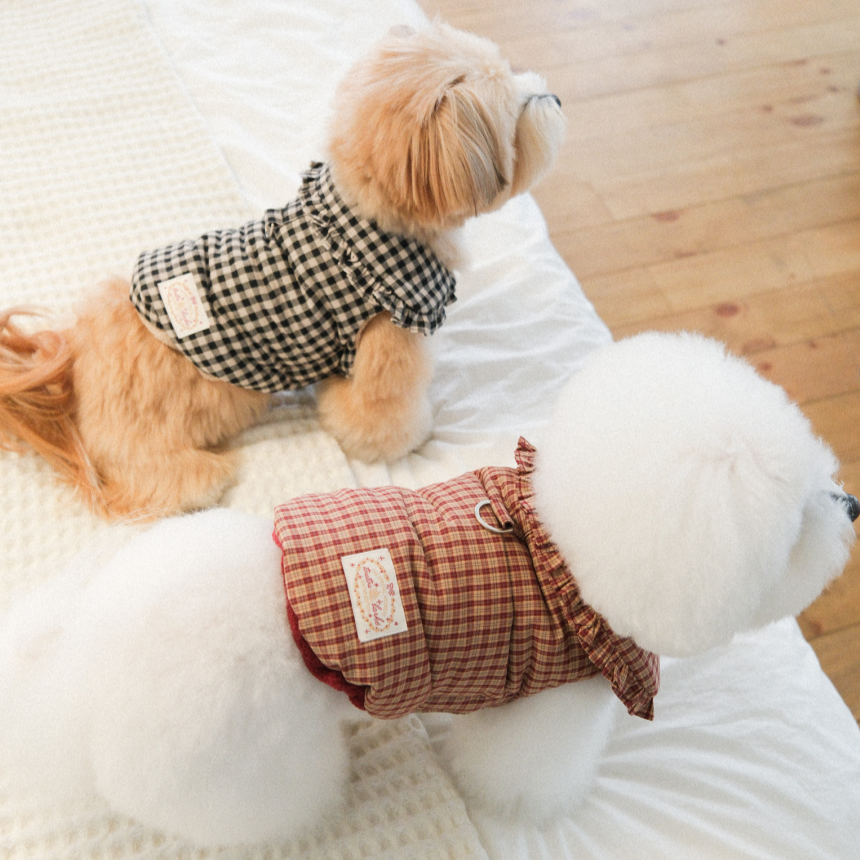 【予約】Check Frill Padding