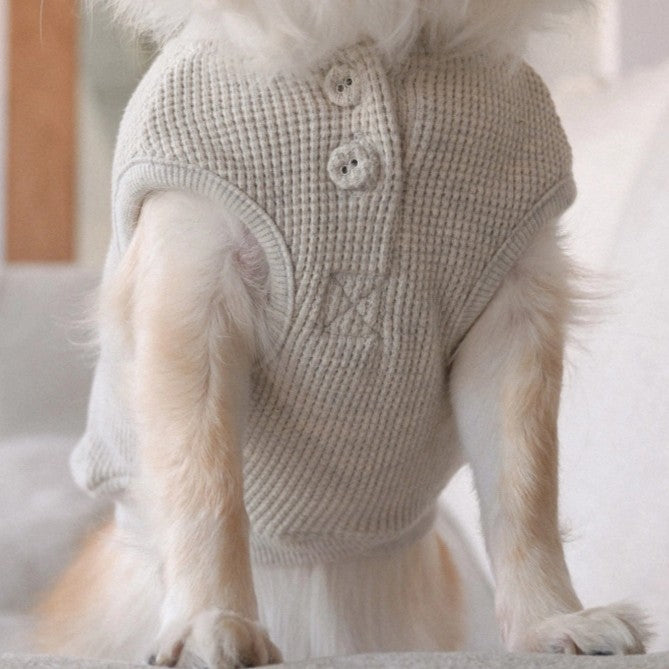 【予約】Waffle Henley Neck