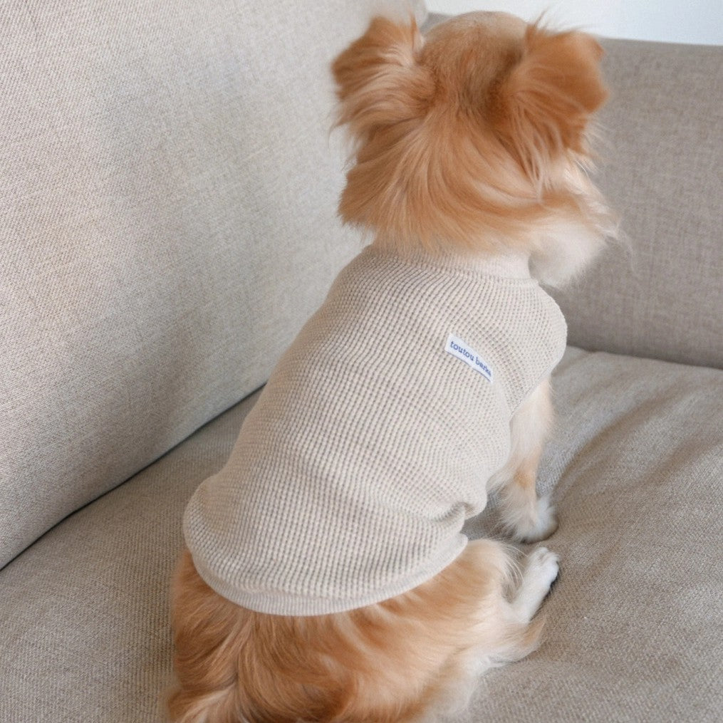 【予約】Waffle Henley Neck