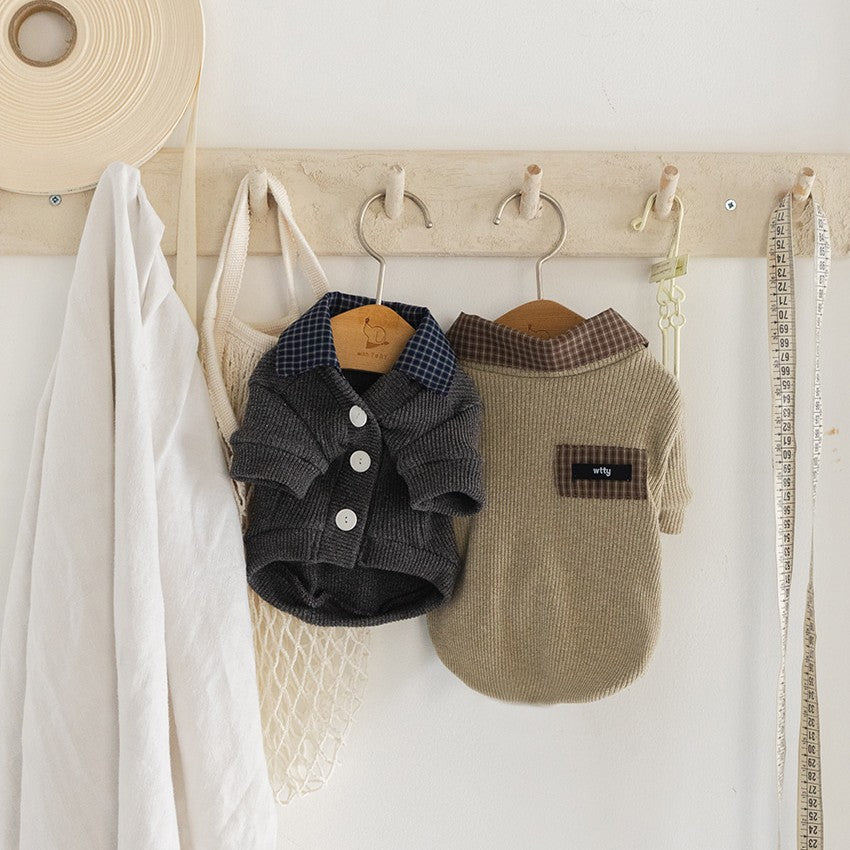 【予約】チェックカラーカーディガン