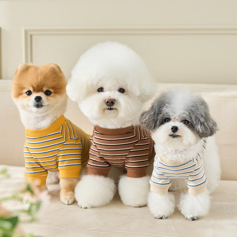 WITH TORY | マルチストライプTシャツ - 韓国犬服・ドッグウェア通販
